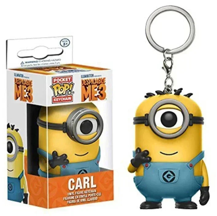 Funko Pop New Despicable Minions Me OTTO STUART KEVIN CARL Pajama Bob Agnes Pocket  Keychain Kids Toys