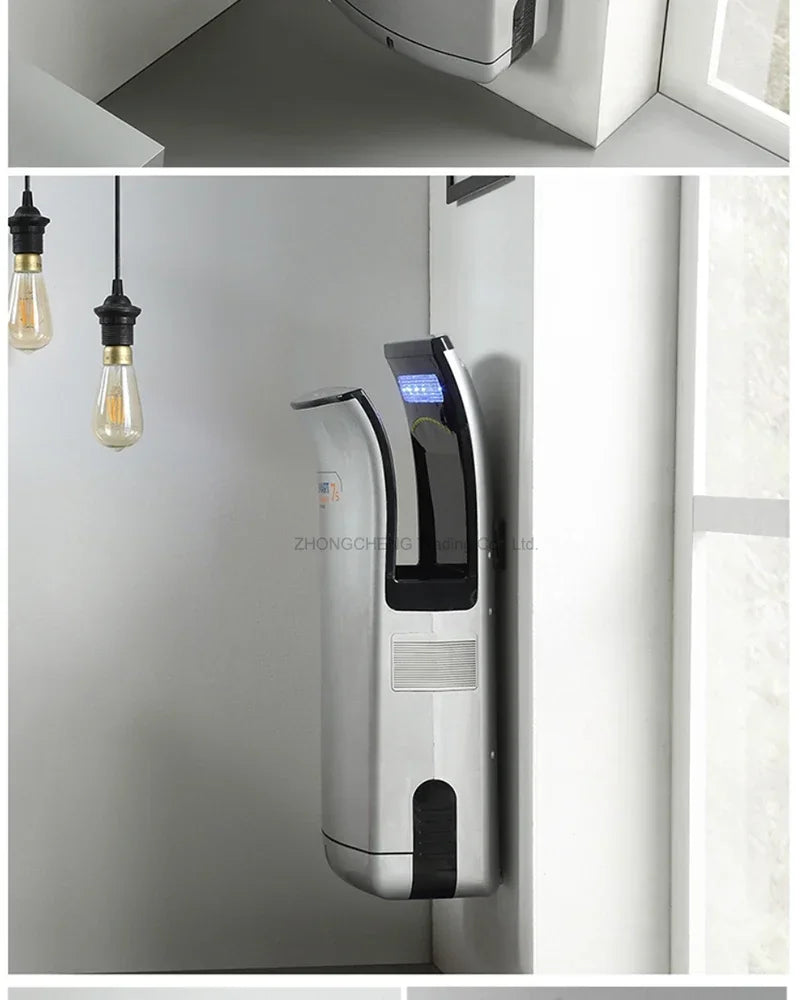 Full New Hand Dryer Induction Hotel Restauran High Speed Jet-type Hand Drying Machine Double-sided hand dryer 220v