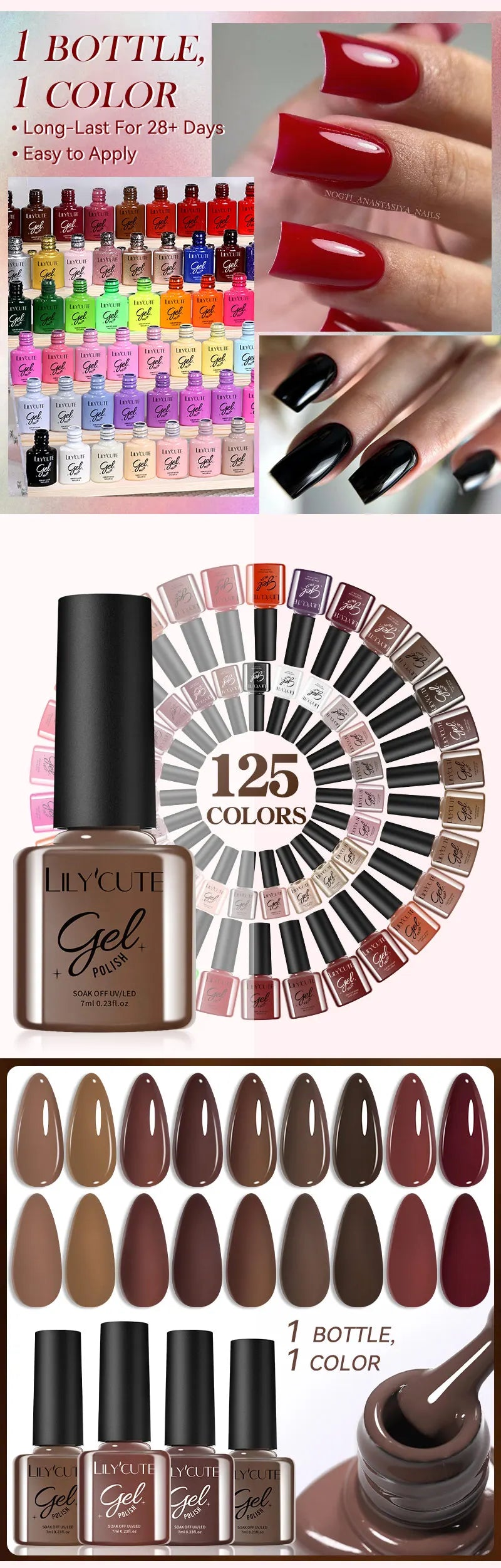 LILYCUTE Nail Gel Polish Set Pink Green Spring DIY Nail Art Design Long Lasting Soak Off UV Gel Manicure Painting Gel Vernis Kit