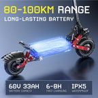 TIFGALOP CL8 Electric Scooter 6000W Powerful Motor 60V 33Ah Battery up to 100km Range Street Legal Adult Microcar Electric Scoot