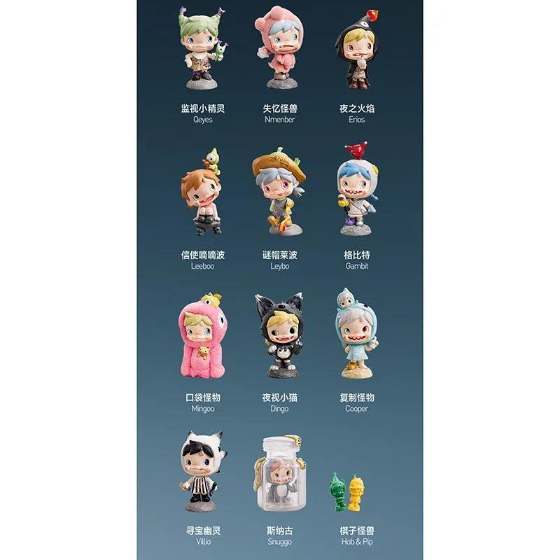 POP MART POLAR Monster Village Series Blind Box - Cute Anime Figure Ornaments Mystery Gift Doll - Original Toys for Collectors