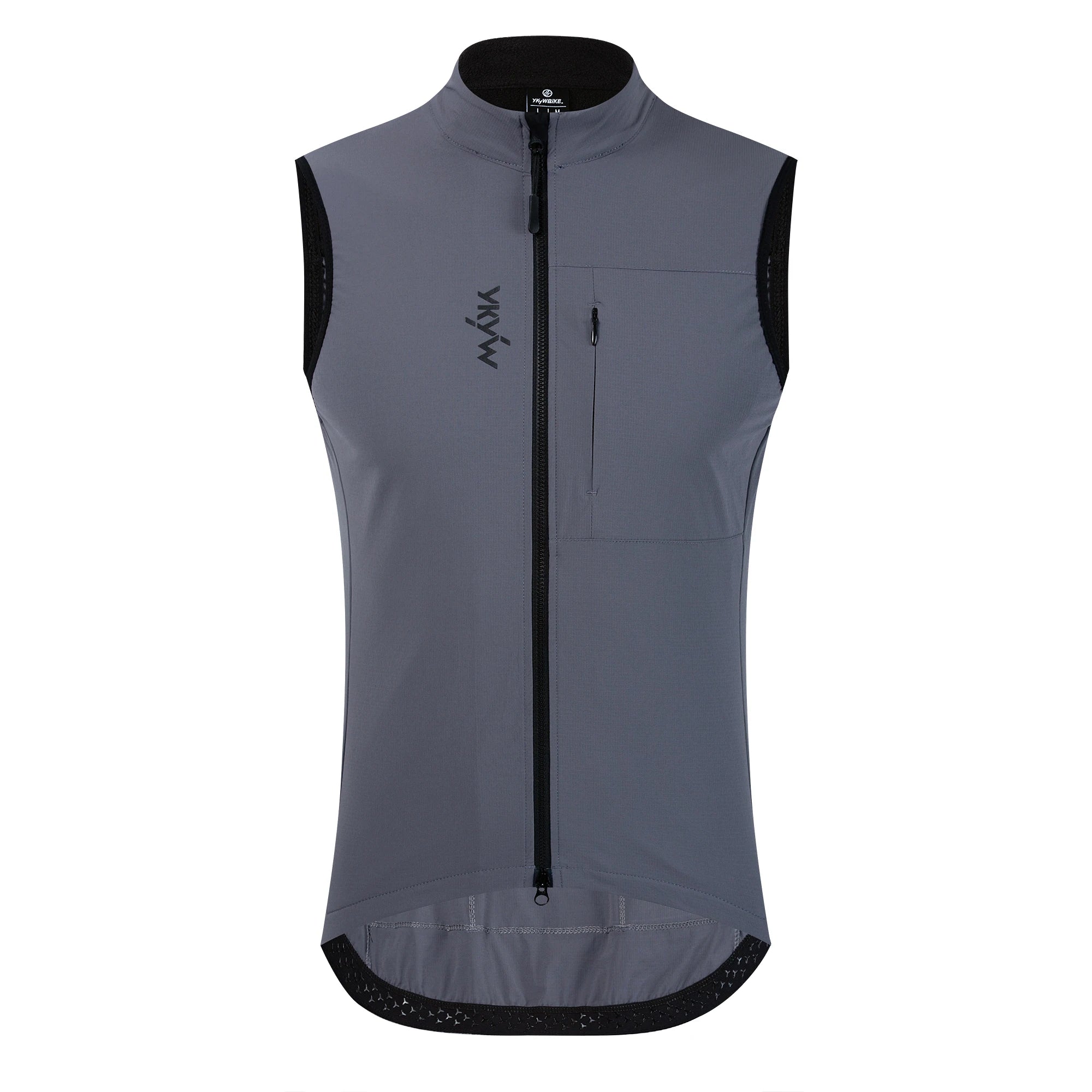 YKYWBIKE Men Cycling Gelit Thermal Fleece Bicycle Windbreaker Sleeveless Bike Vest Windproof Waterproof Cycling