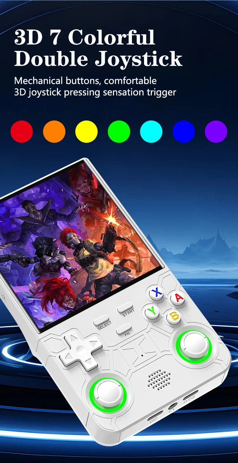 R36Ultra 4.0-inch Retro Handheld Game Console 128GB Portable Video Player Open-Source Linux System for Gaming