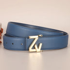 Thin 3.4cm Famous Brand Belt women Top Quality Genuine Luxury Leather Belts for women Strap Metal Belt Fashion Women's jean belt