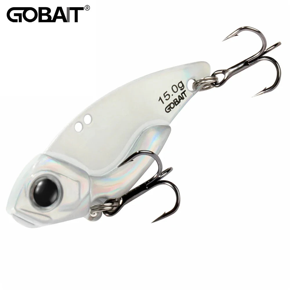 Metal Jig VIB Lure 7g 10g 15g Spoon Spinner Laser Painting Fishing Tackle Treble Hooks Swimbait Pesca Bait Spinnerbait VIBRATION Ürün ana görseli