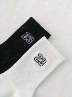 Men's Crew Socks, Classic, Number 23 Design, Comfortable, Breathable, Moisture-Wicking