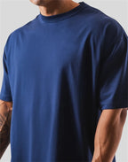 LYFT 100% Cotton Men's Gym T-Shirt Loose Fit Short Sleeve Sport Fitness Running Workout Training Shirt in Sizes M to XXXL