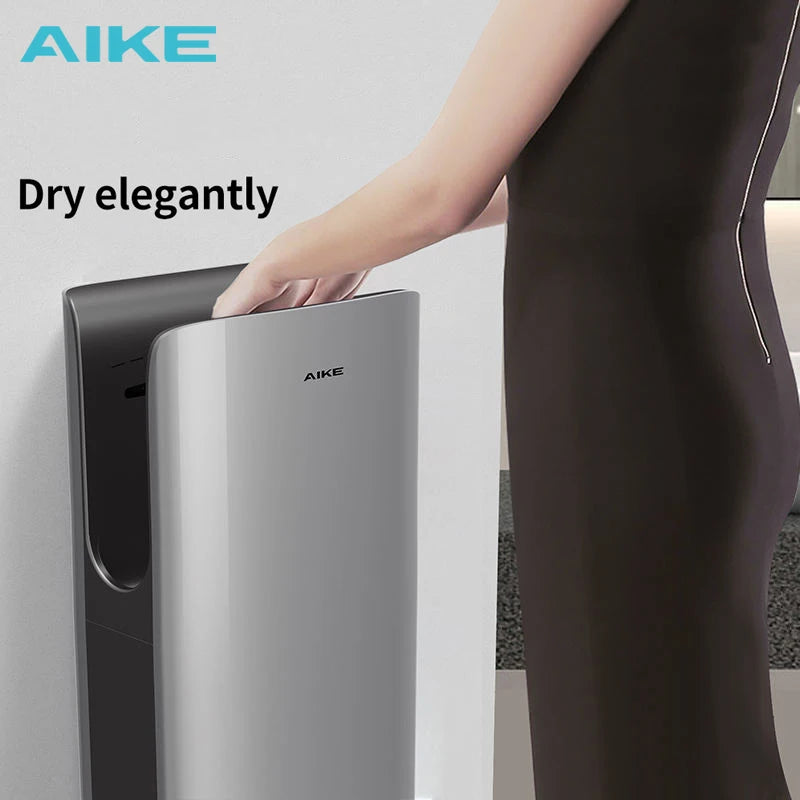 AIKE New Vertical Hand Dryer Slim, HEPA Filtered Jet Hand Dryer for Bathroom,110-220V,Model AK2065 Secondary image