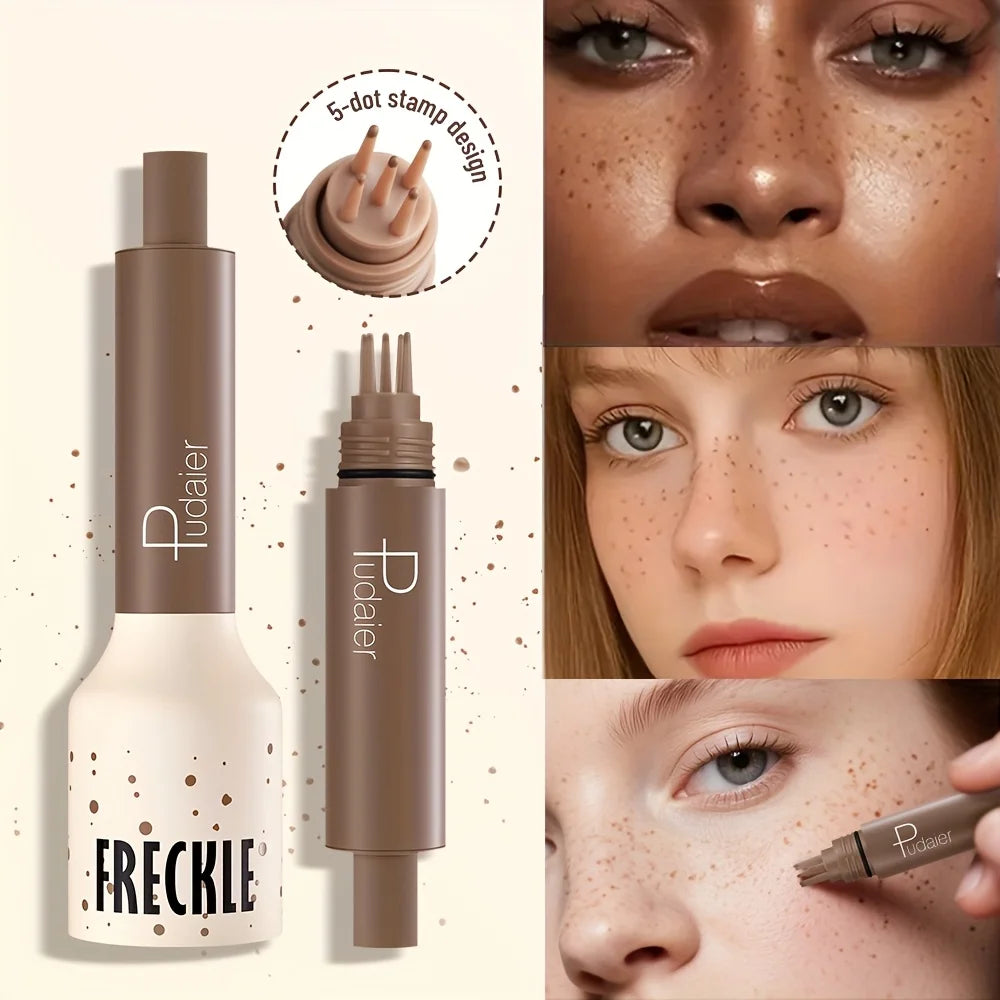Natural Nude Makeup Fake Freckles Pen Waterproof Long Lasting Light Coverage Freckle Stamp for Women Ürün ana görseli