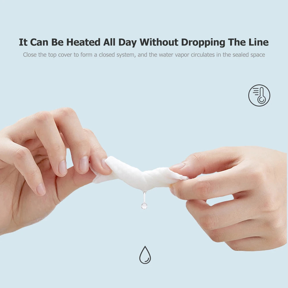 Portable Baby Wipes Heater Thermal USB Charging Warm Wet Towel Dispenser Napkin Heating Box Home Accessories