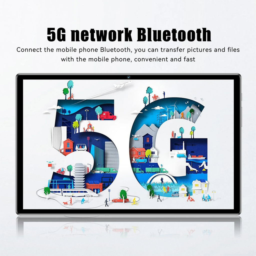 BDF-H39 New Upgraded Version 5G Android Tablets 10.1 Inch Octa Core 6GB+128GB Rom 4G Dual SIM Dual WiFi Education Tablet 6000mAh