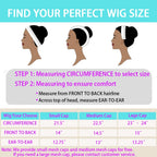 Highlight Brown Glueless 400 Density Straight Wig No Glue Brazilian Human Hair 4x4/13x6 HD Lace Front Ready To Wear Wig 18 Inch