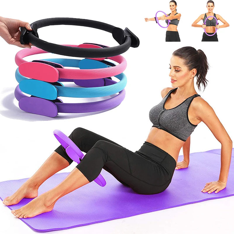 1Pcs Yoga Pilates Ring Non-slip Sports Resistance Ring Fitness Shaping Ring Pelvic Floor Muscle Training Fitness Yoga Equipment Ürün ana görseli