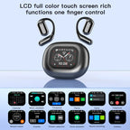 UYUXIO Real Time Translation Wireless Earbuds with 144 Language OWS LCD Touch Screen Earphone AI Language Headphone for Business