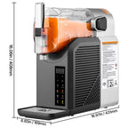 SucceBuy 2L/68oz No Ice Needed Slushy Machine Slushie Machine for Home Frozen Drink Maker with 6 Preset Programs Margarita Machi