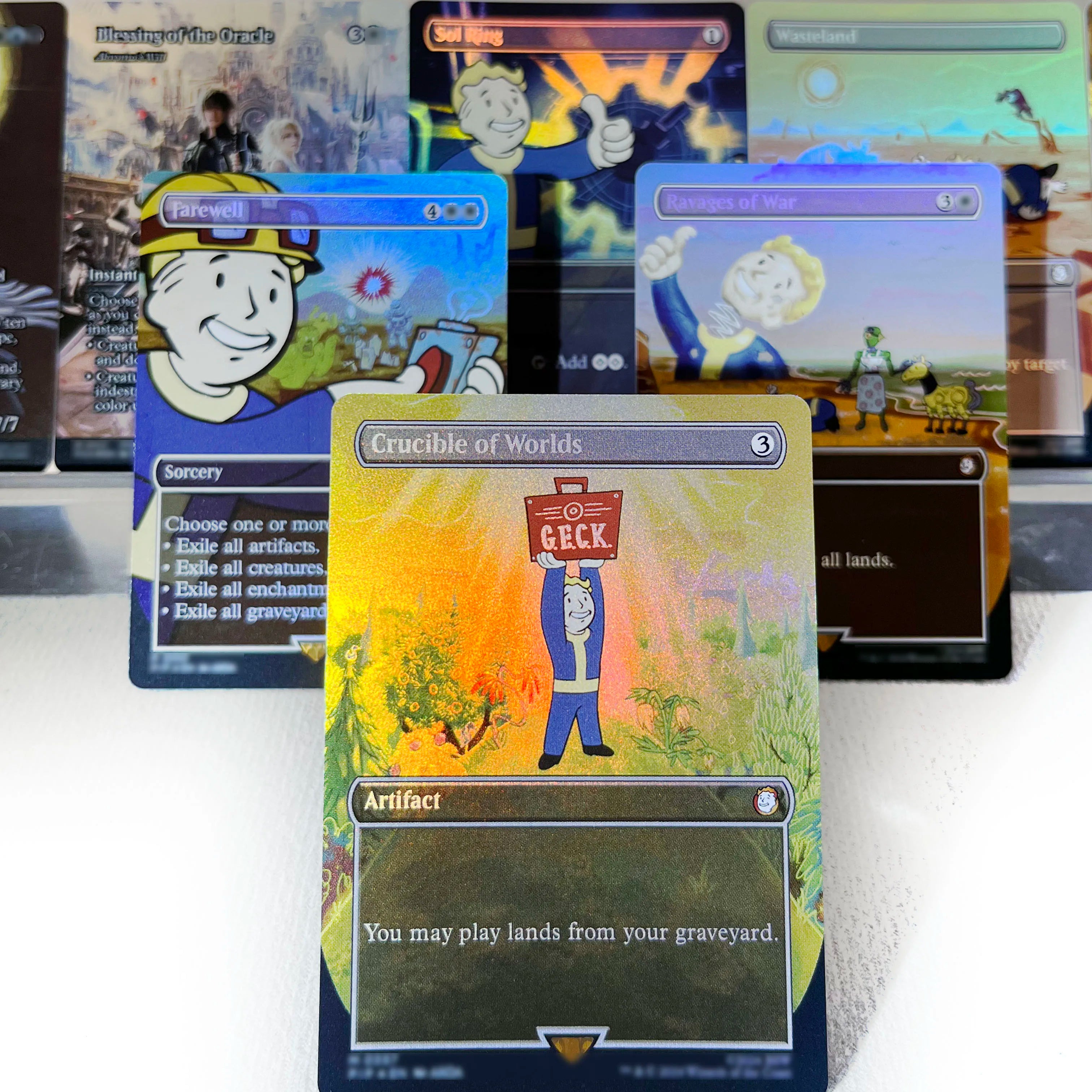 FCA FIN FIC PIP LTR FOIL4-002 magical cards Ancient Copper Dragon Tcg proxy Traveling Chocobo Celes, Rune Knight gathering