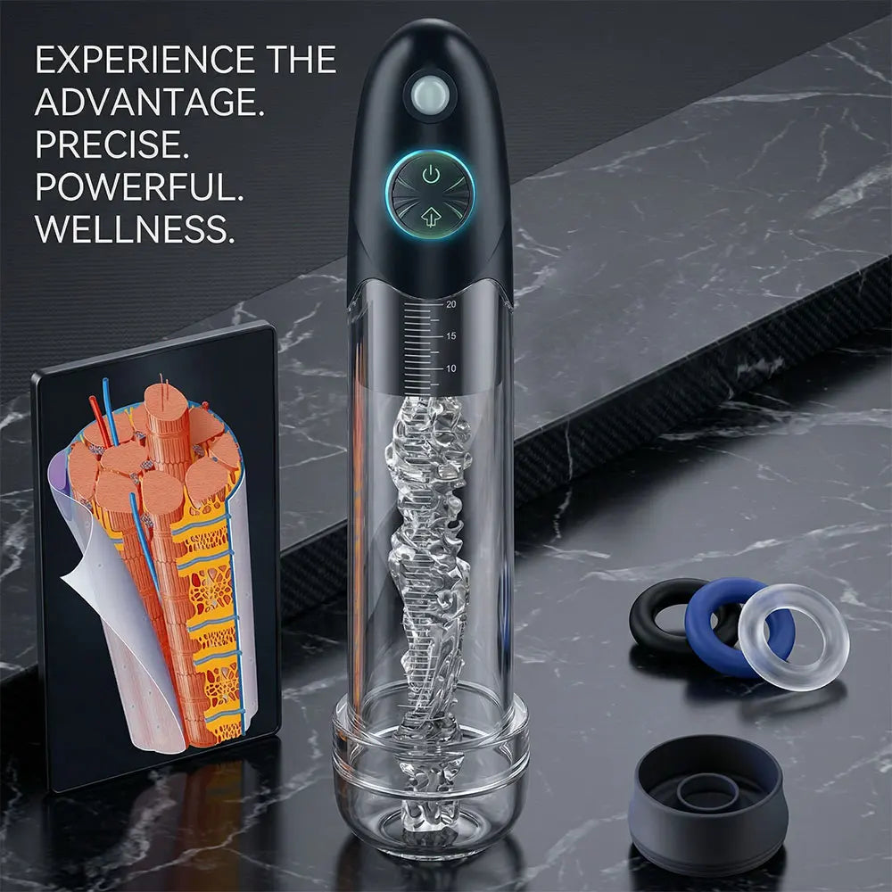 Penis Pump Penile Thicken Penis Exerciser Sex Toys for Man Electric Sextoys Dick Enlargement for Men Cock Stretch Devices