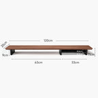 Z1 Monitor Height Increasing Rack Office Luxury Desk Setup E-sports Room Monitor Bracket Wooden Screen Stand with Compartments