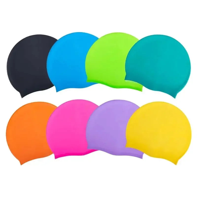 Swimming Cap Silicone Waterproof Swim Hat for Men Women Adult Kids Pool Caps Diving Swimming Equipment Elastic Caps 2025 Ürün ana görseli