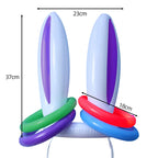 Bunny Ears Inflatable Ring Toss Party Games Kids Holiday Birthday Activity Social Indoor Outdoor Parent-child Interaction Toys