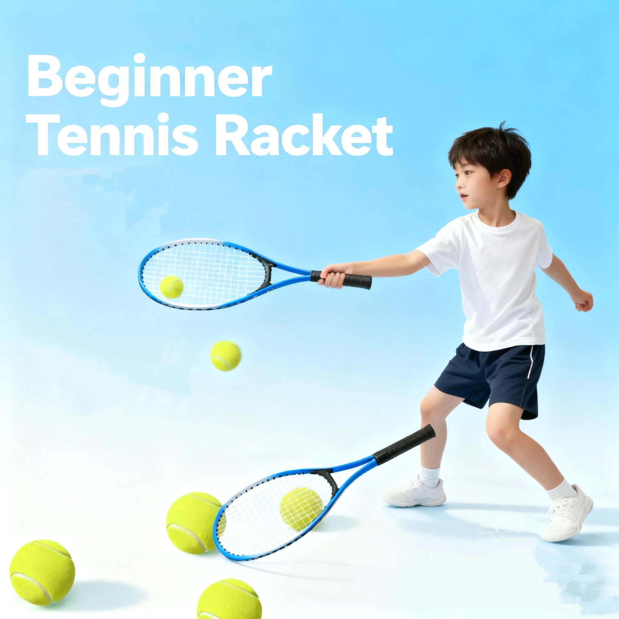 Red Blue Child Tennis Racket Training Professional Tennis Racquet Parent Child Interactive Shockproof Beginner Racquet Unisex Main image