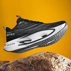 Men's Casual, Comfortable and Fashionable Road Running Shoes, Stable Inversion, Sports and Outdoor, Lace-Up Design, Low-Top Style, Fabric Upper and Comfortable Insoles, Non-Slip Wear-Resistant Soles, Geometric Patterns, Suita