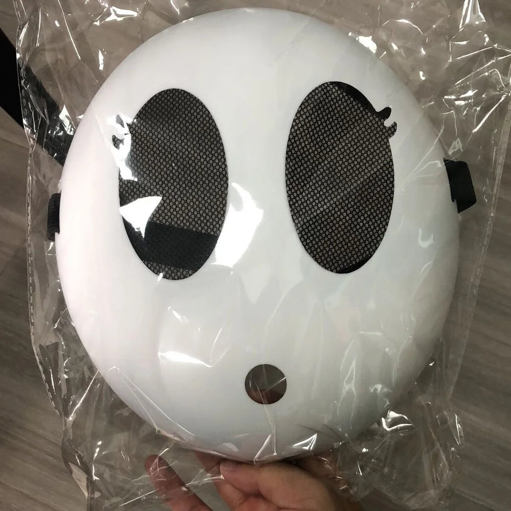 Game Bros Shy Guy Mask Cosplay Funny Unisex Kid Boys Girls Adlut Thicken Plastick Masks Halloween Carnival Party Costume Props