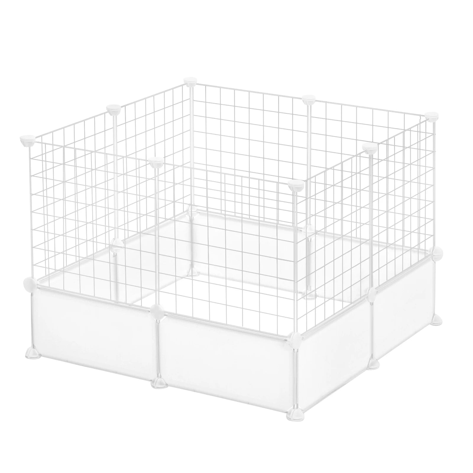 EUGAD DIY Pet Fences Foldable Cat Dog Cage Security Guard Puppy Kennel House Exercise Training Kitten Home for Rabbits Guinea Pig