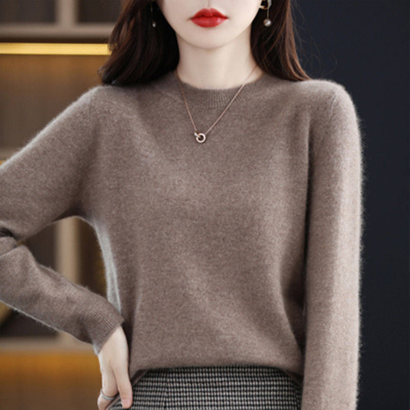 New Women Sweater O-neck Autumn Winter Basic Pullover Warm Casual Pulls Jumpers Korean Fashion Spring Knitwear Bottoming Shirt