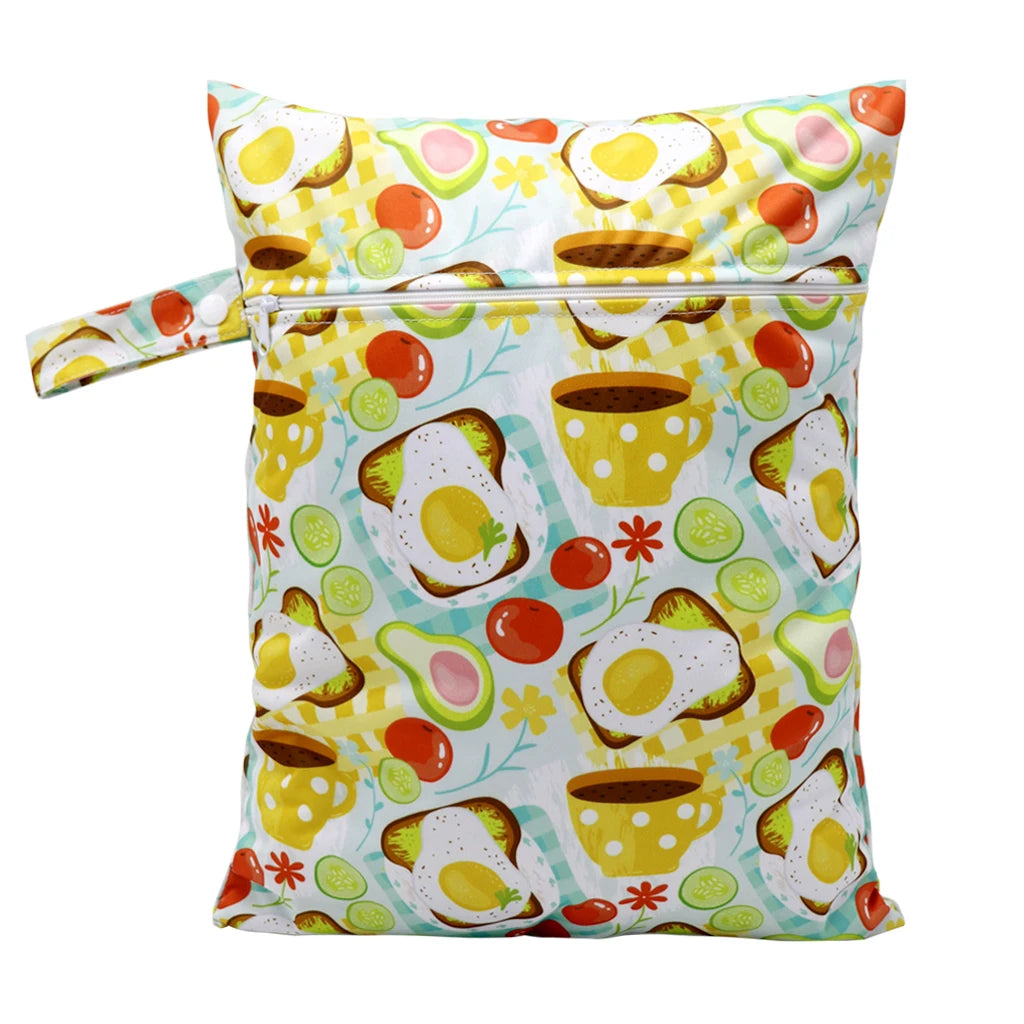 Waterproof Wet Bag Diper Bags Mummy Baby Maternity Packs Washable Zipper Diaper Caddy Organizer Dry Bag Travel Nappy Bag 30x40cm