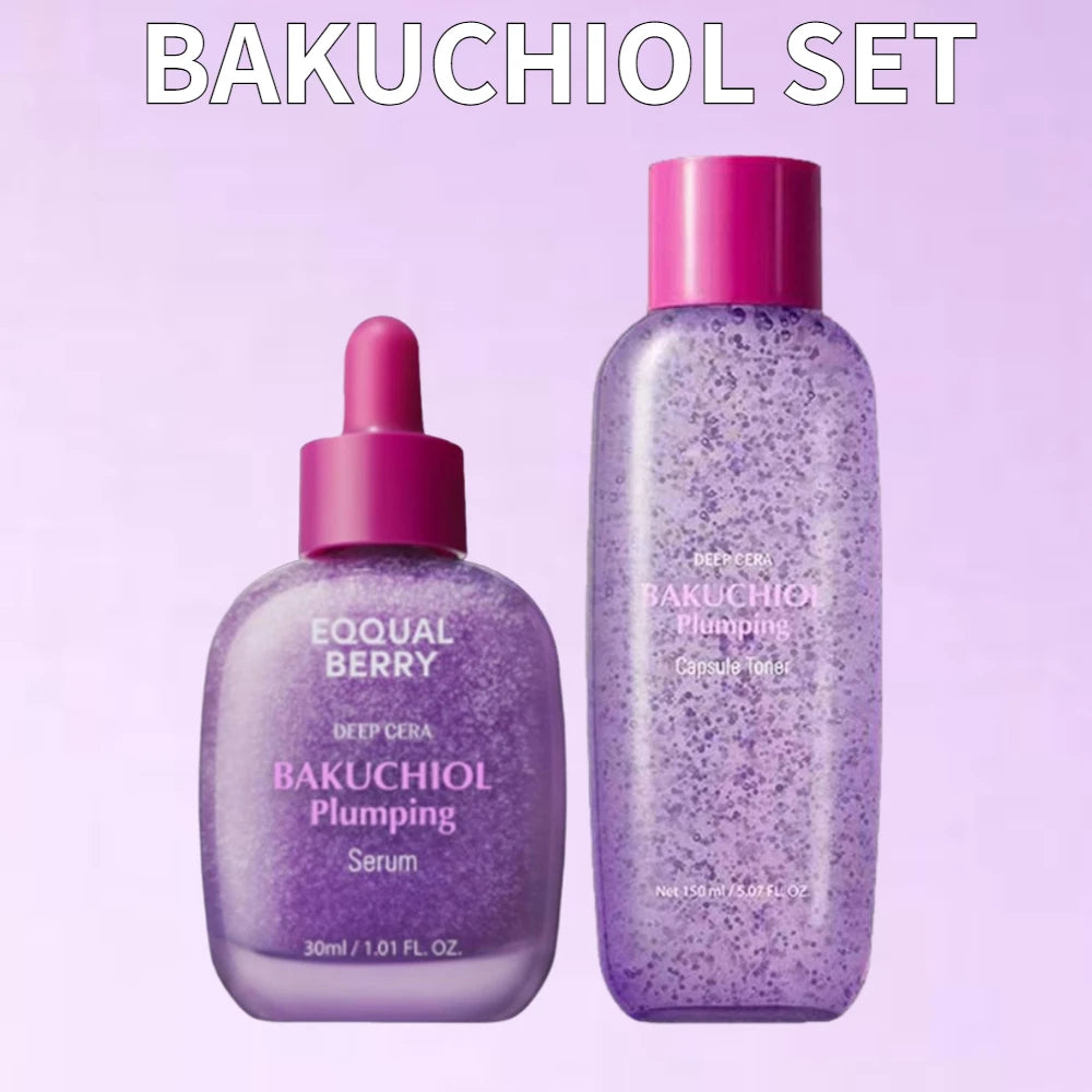 EQQUALBERRY ALOE PDRN & NAD PEPTIDE Skin Kit - HYALTOIN Serum, Bakuchiol Plump Calming Toner Serum Korean Daily Skin Care