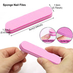 8pcs Nail Files Set 100\180 Nail Sanding Buffer Professional Manicure Files Makeup Pedicure Brushes Tool Extension Kits