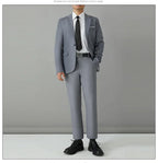 S-8XL Suit Men's Fashion Casual Outdoor (Blazer+ Pants) Gentleman Business Wedding Slim-fit Formal British Style Wedding Suit