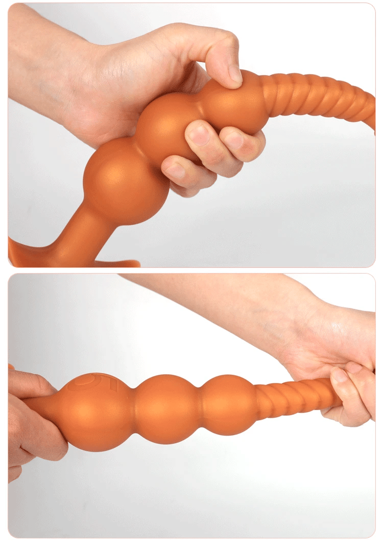 3-10cm Huge Anal Plug with Tail Sex Toys for Adult Games Couples DIY Cosplay Big Butt Plug Silicone Soft Long Anal Beads Women