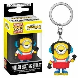Funko Pop New Despicable Minions Me OTTO STUART KEVIN CARL Pajama Bob Agnes Pocket  Keychain Kids Toys