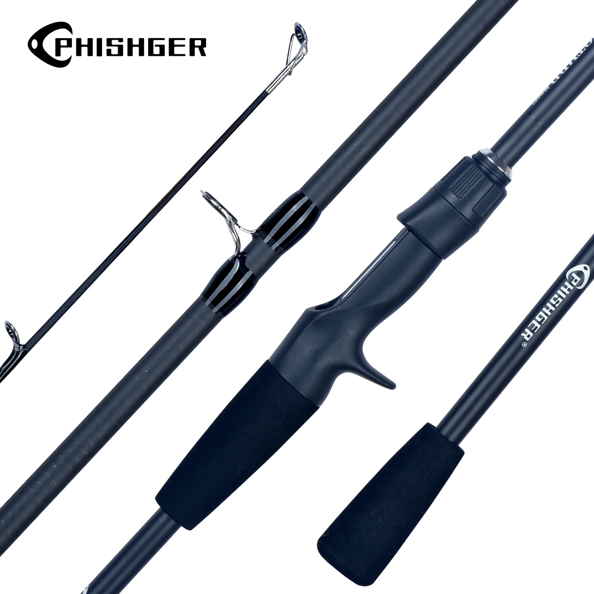 PHISHGER Spinning Baitcasting Travel Carbon Mini Goods For Fishing Rods Casting Weight 5-30g M Fast Ultralight Lure Trout Pole Ürün ana görseli