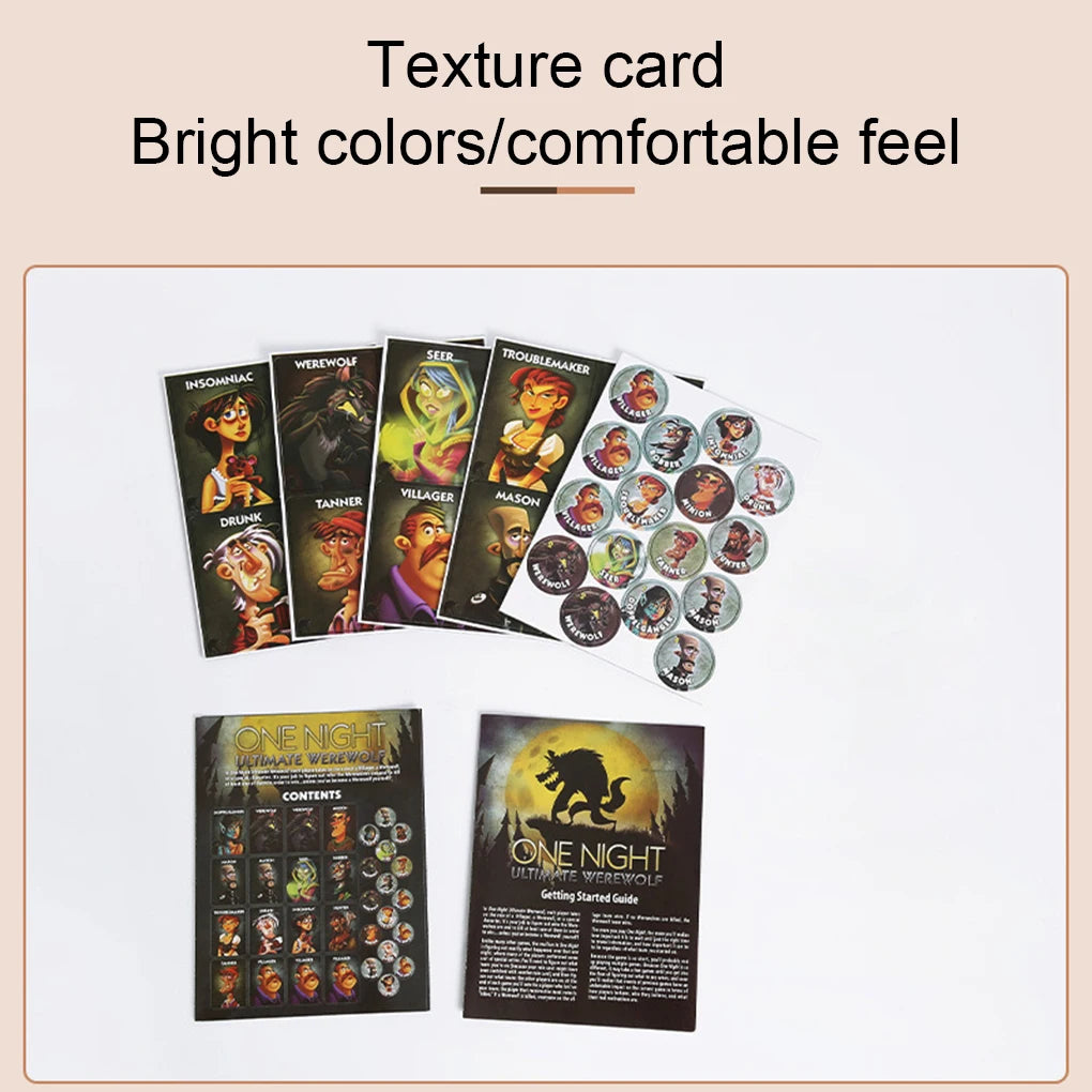 Board Games One Night Ultimate Werewolf Game Card Daybreak Vampire Alien Bonus Roles Party Home Playing Cards Paper Game Card