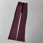 High Waisted Compression Without Awkward Lines Micro Flared Yoga Outdoor Wear Seamless Elastic Fitness Pants Lifting Leggings
