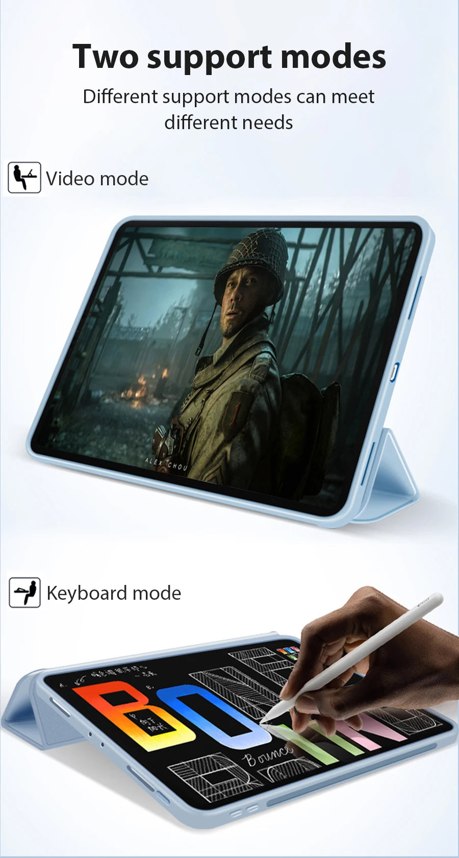 Case For iPad Pro 13 11th M5 M4 12.9 A16 10 9 8 9th 10th Generation For Ipad Air 11 M2 M3 5 4 3 Mini 6 7 2025 Cover Accessories