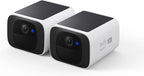 (EU stock)eufy security S220 SoloCam Solar Security Camera Wireless Outdoor Camera Continuous Power 2K Resolution Wireless
