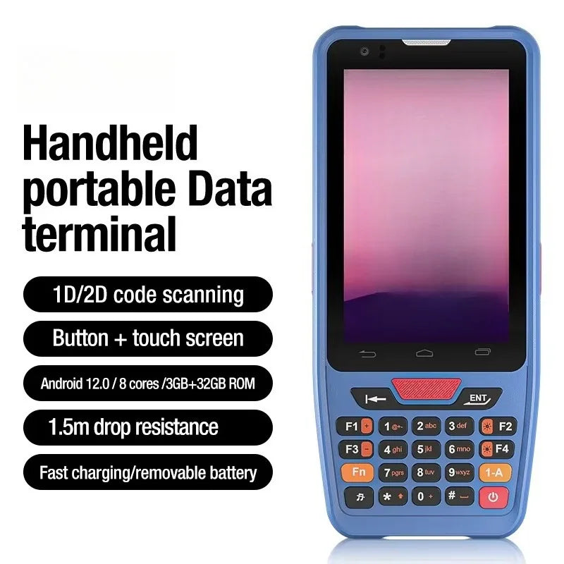 IP67 4 Inch Waterproof Industrial Rugged PDA Handheld Android PDAs Portable Data Terminal NFC  Data Collector for Inventory Ürün ana görseli