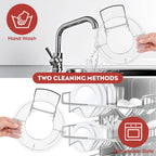 Pouring Shield Splash Guard, Detachable Flip Top Lid for KitchenAid 4.5-5QT Tilt Head Stand Mixer, Mixer Bowl Accessories