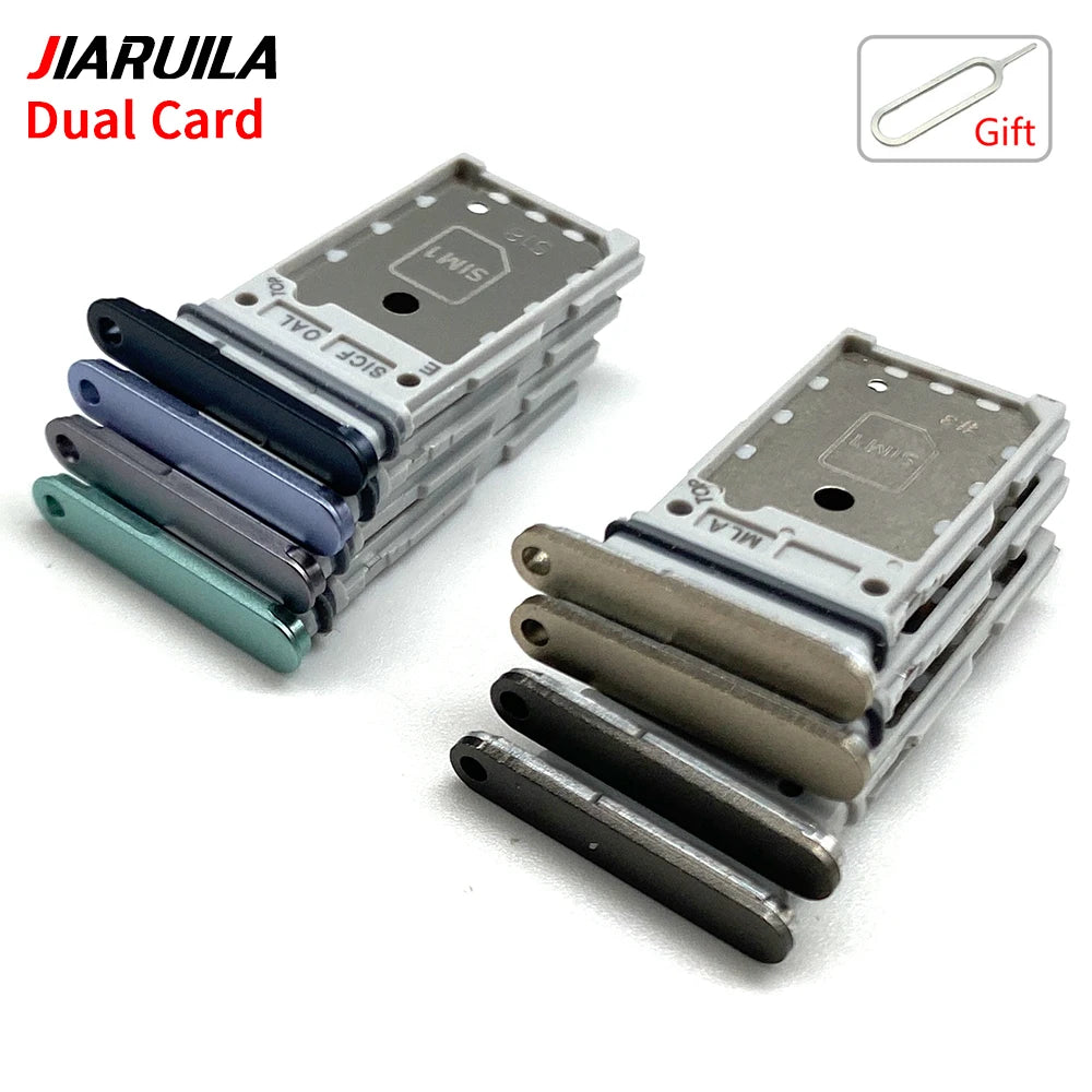 10Pcs mix color SIM SD Dual Card Phone Card Tray Holder Adapter For Samsung S23 S24 S25 Plus S23 Ultra Sim Card Drawer Slot Tray