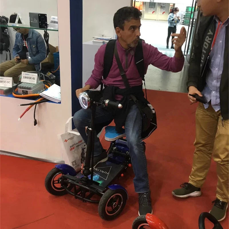 Four Wheel Electric Skateboard Portable Electric Scooters 10 Inch 36V Foldable Electric Scooter For Disabled Elderly