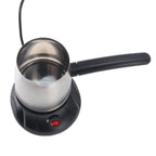 500ml Stainless Steel Electric Turkish Coffee Maker Pot with Long Removable Handle for Tea And Milk