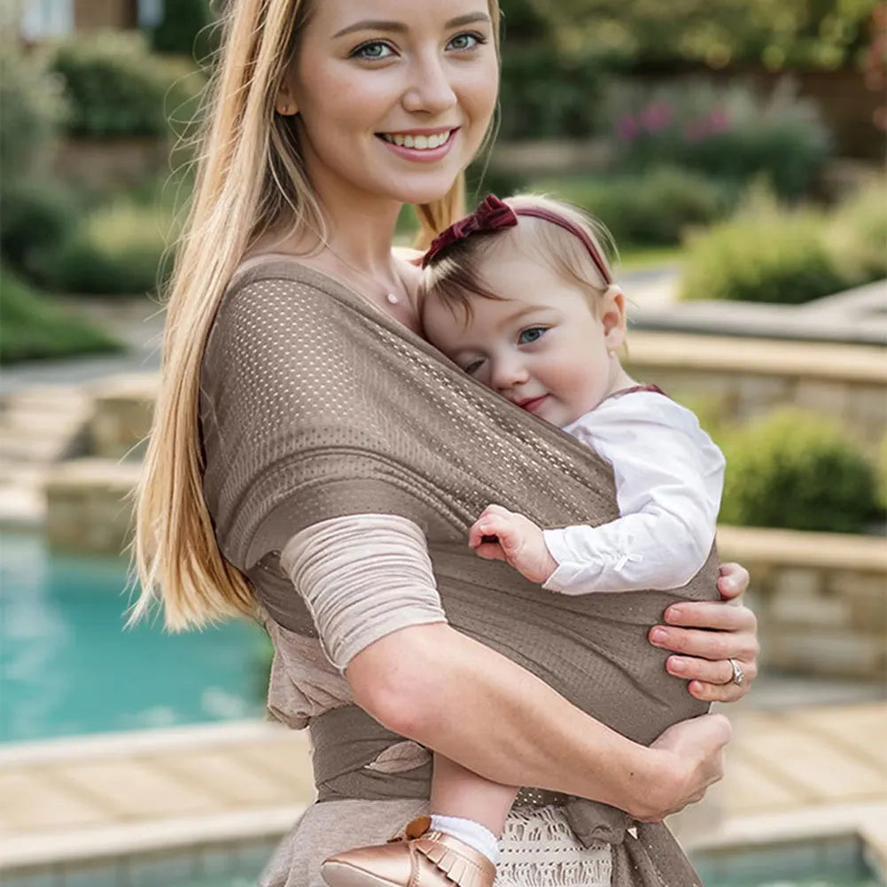 All in 1 Stretchy Baby Wrap Elastic Ergonomic Soft Comfortable Baby Carrier Sling baby wrap carrier for Outdoor Travel Ürün ana görseli