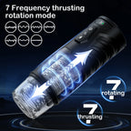 Telescopic Rotation Male Masturbator Cup Vagina 7 Thrusting Masturbation Cup Sex Toys for Men Automatic Piston Mastubator