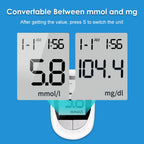 Medical Glucometer 50pcs Test Strips Lancets Blood Glucose Meter Kit Sugar Monitor Glucometro for Diabetes Mmol/L Or Mg/dL