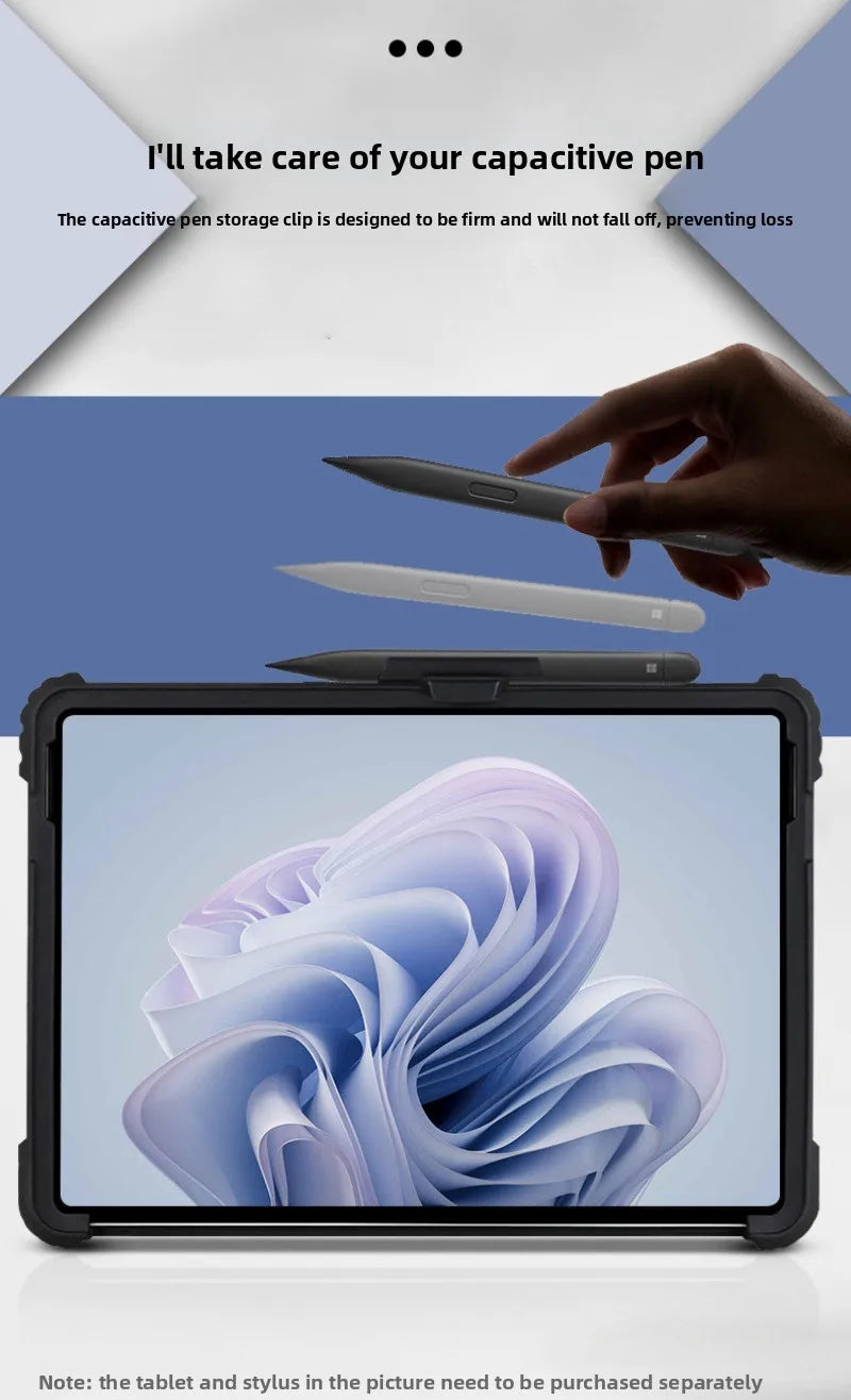 Acrylic Transparent Protective Case for 12 Inch Microsoft SurfacePro12 Tablet (2025) – Shockproof, Anti-Drop,with Shoulder Strap