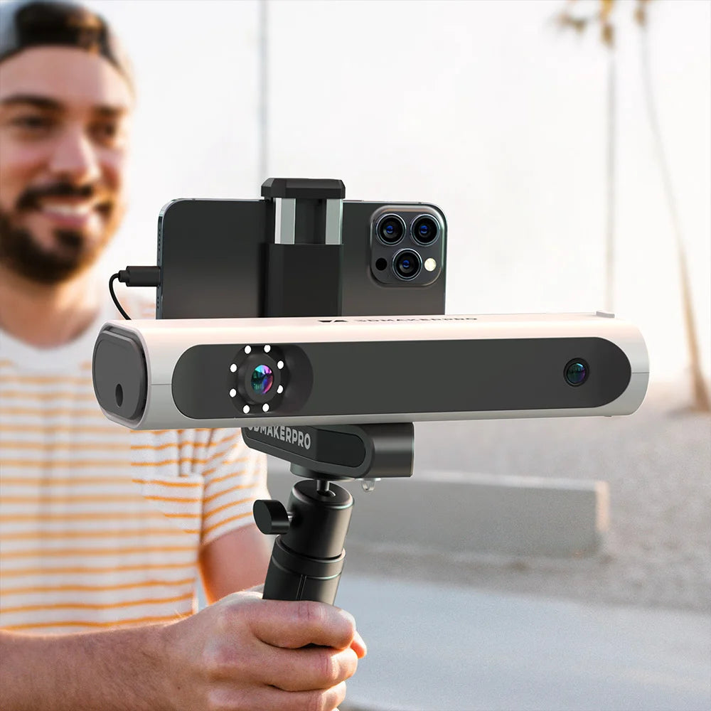 Luxury Edition 3DMakerpro Lynx 3D Scanner, 0.10mm Accuracy, 0.30mm Resolution, 10fps Frame Rate, 250x400mm Single Capture Range